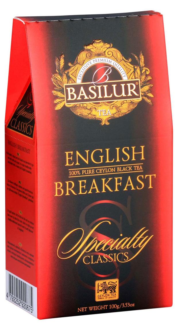 Чай черный Basilur English Breakfast листовой, 100 г