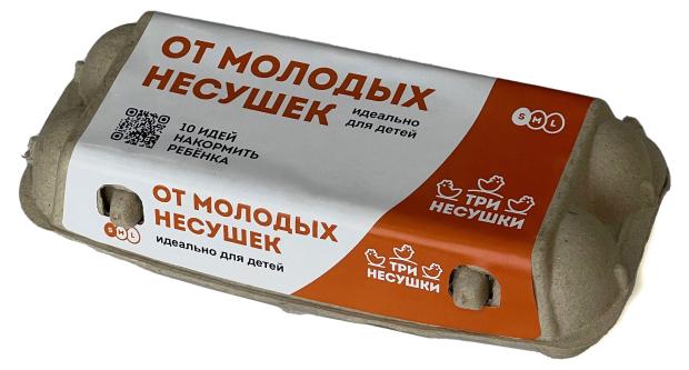 

Яйцо куриное Три несушки Молодое, 10 шт