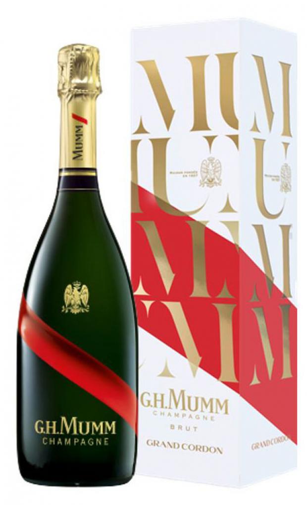 Шампанское G.H.Mumm CORDON ROUGE белое брют Франция, 0,75 л