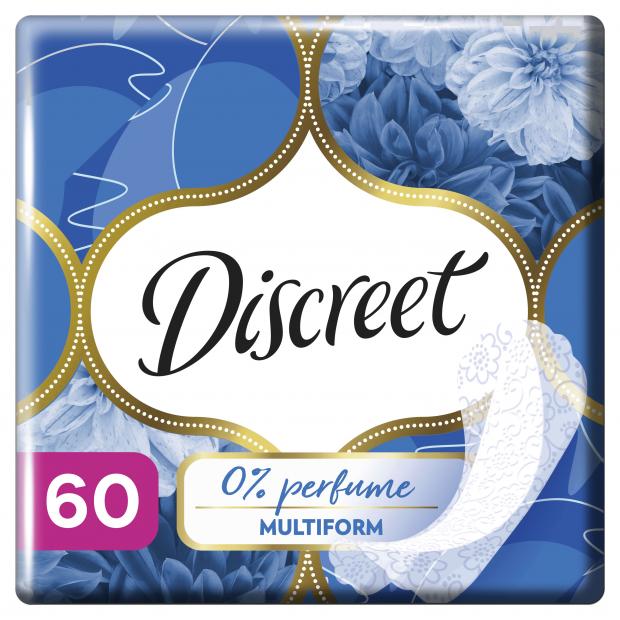 Прокладки ежедневные Discreet Multiform Air, 60 шт прокладки ежедневные discreet no perfume air multiform дышащие 60 шт