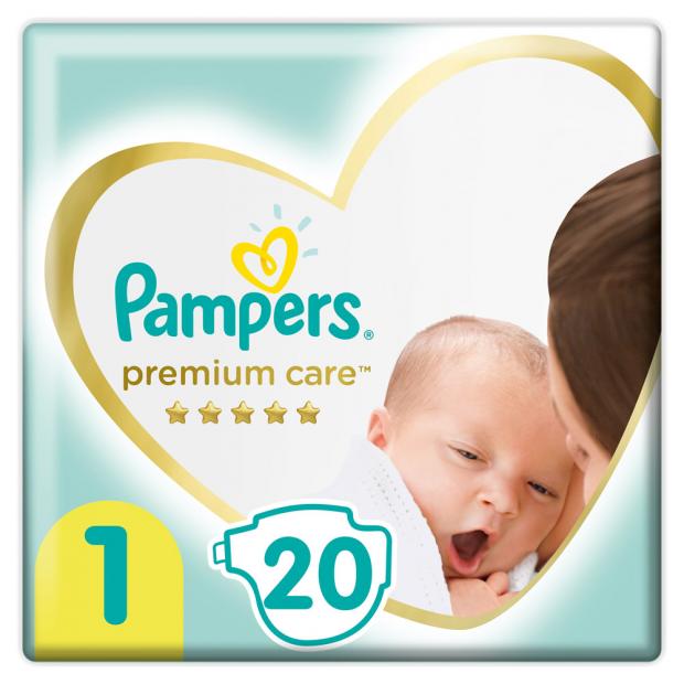 

Подгузники Pampers Premium Care 1 размер (2-5 кг), 20 шт