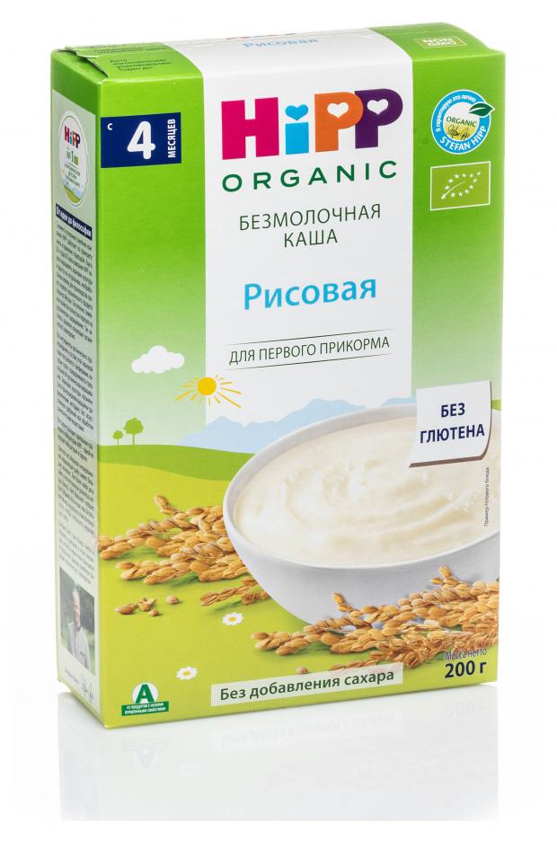 

Каша безмолочная НiPP рисовая органическая зерновая с 4 мес. БЗМЖ, 200 г