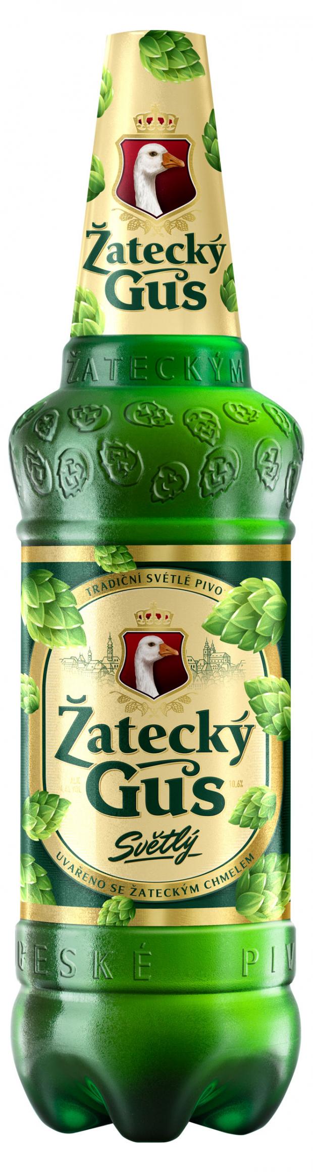 Пиво Zatecky Gus светлое фильтрованное 4,6%, 1,35 л