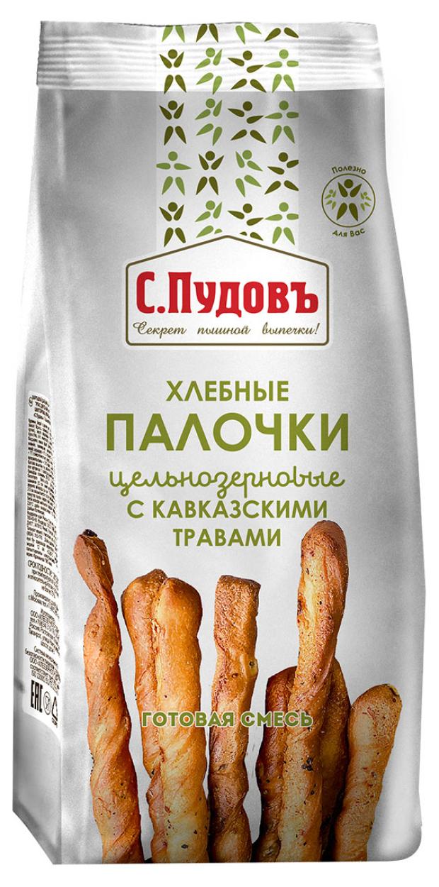 

Готовая смесь для выпечки С.Пудовъ хлебных палочек из цельнозерновой муки с кавказскими травами, 400 г