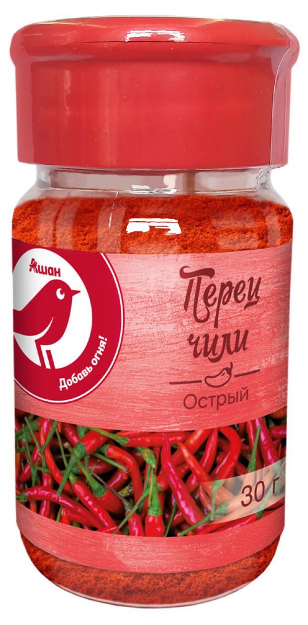 

Перец чили АШАН острый, 30 г