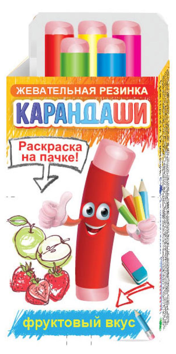 Жевательная резинка Сладкая Сказка Карандаши, 20 г