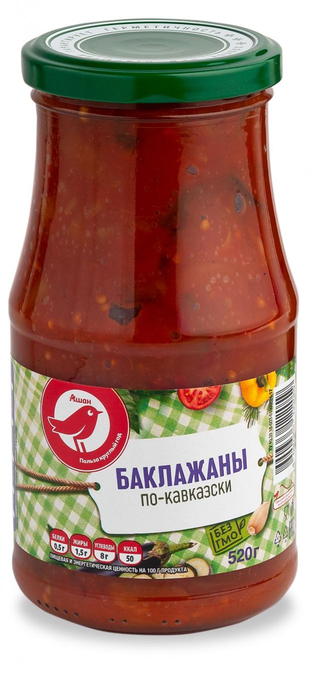 Баклажаны по-кавказски АШАН Красная птица, 520 г