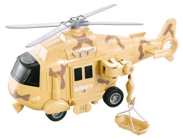 

Игрушка инерционная WENYI Военный вертолет, 1:20