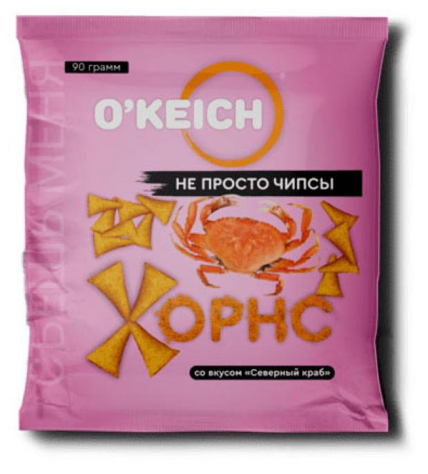 Чипсы O'KEICH вкус северный краб, 90 г
