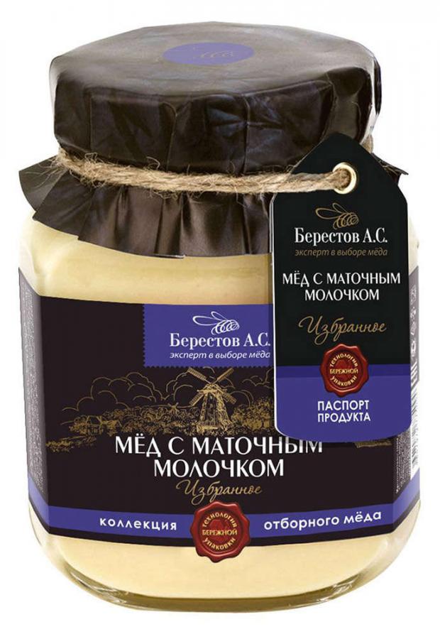

Мёд «Берестов А.С.» с пчелиным маточным молочком, 500 г