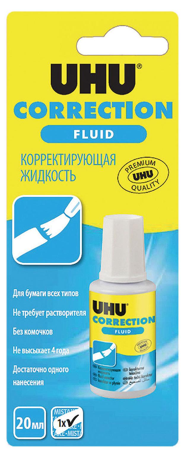 Жидкость корректирующая UHU, 20 мл корректирующая жидкость bic correction fluid 20 мл водная основа блистер