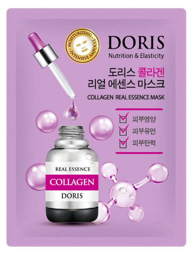 

Маска для лица Jigott Doris Real Essence Ампульная экстрактом коллагеном, 25 мл