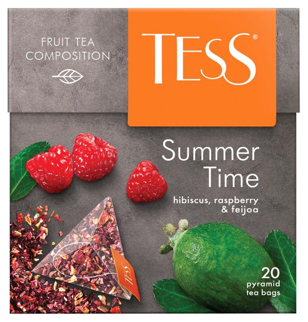 Чайный напиток Tess Summer Time с ароматом малины и фейхоа, 20х1,8 г