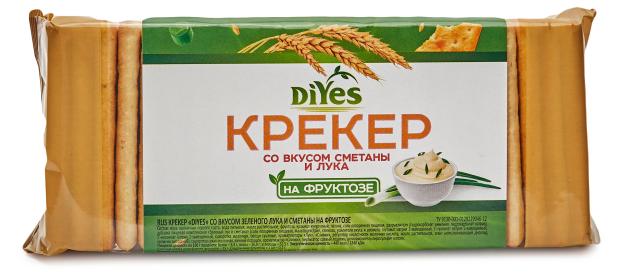 Крекер День здоровья Зеленый лук и сметана на фруктозе, 125 г