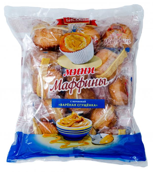 

Мини-маффины «Русский бисквит» с начинкой Вареная сгущенка, 465 г