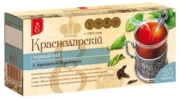 Чай черный ВЕКА Краснодарский бергамотом листовой, 50 г