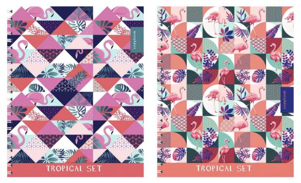 

Тетрадь Проф-Пресс Фламинго и геометрический орнамент клетка, 48 листов