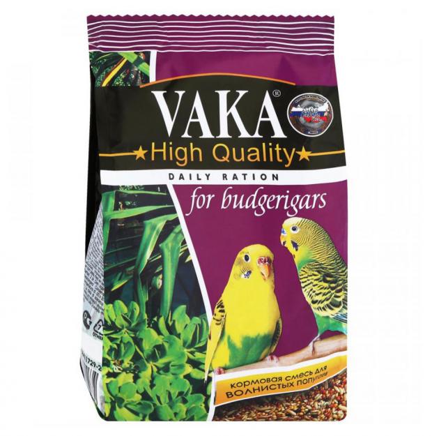 

Кормовая смесь для крупных попугаев «Вака» High Quality, 500 г