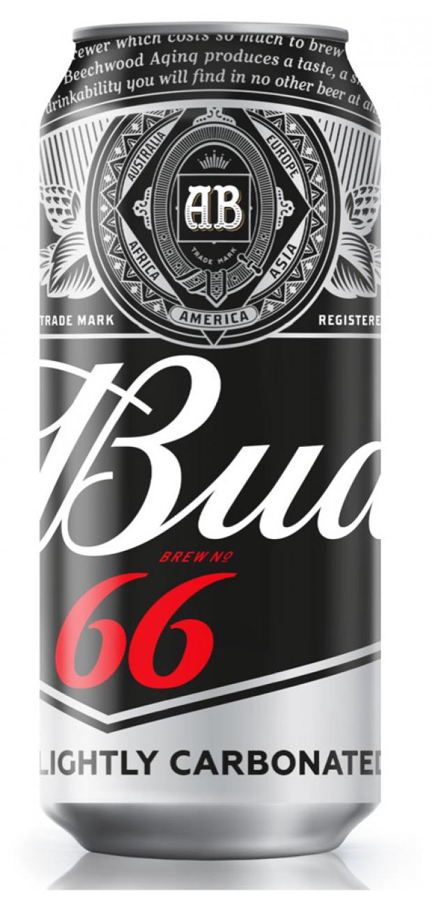 Пиво Bud 66 светлое фильтрованное 4,3%, 450 мл