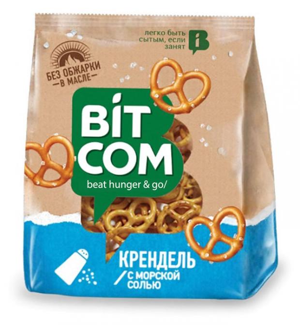 Крендель Bitcom с морской солью, 130 г quinn popcorn крендели соломка цельнозерновые морская соль 159 г 5 6 унции