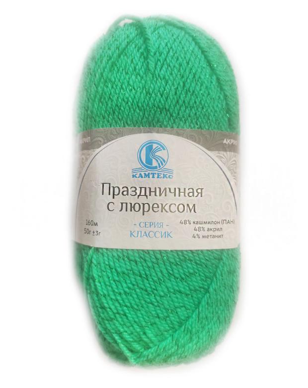 Пряжа Камтекс Праздничная мятный 50г 160м