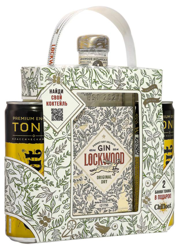 

Джин Gin Lockwood Original Dry Россия в подарочной упаковке, 500 мл + тоник 0,33 л х 2 шт