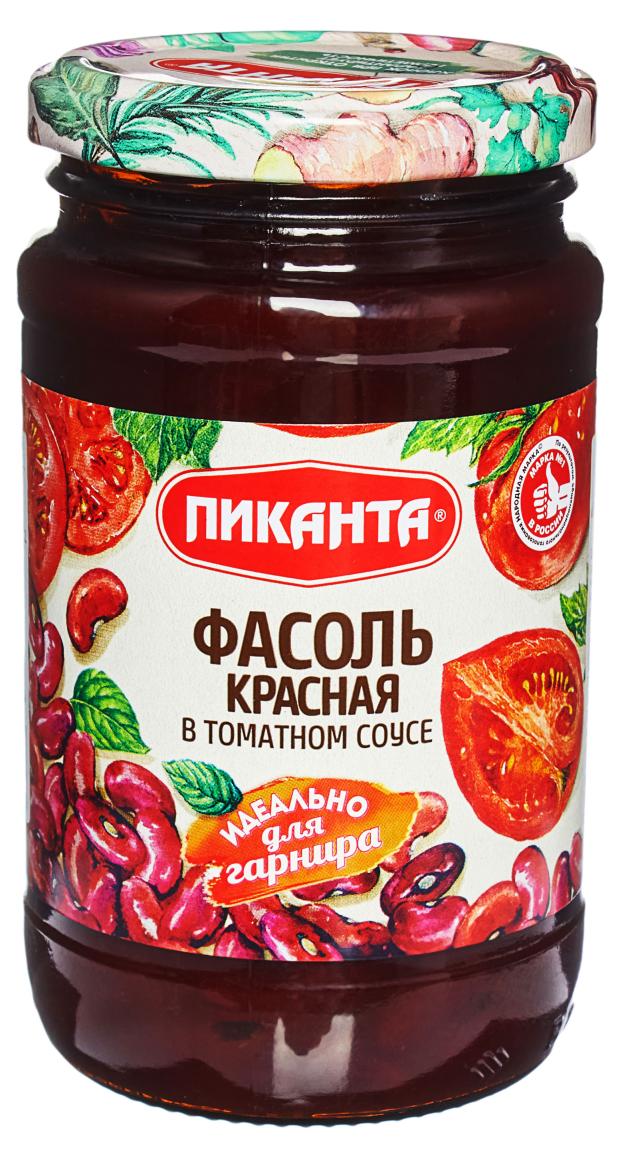 

Фасоль красная Пиканта в томатном соусе, 390 г