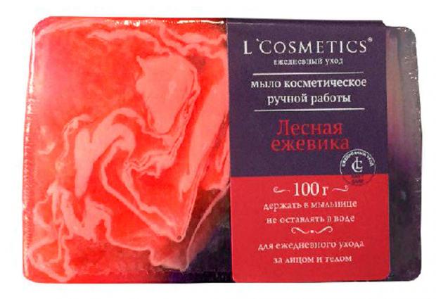 

Мыло косметическое L'Cosmetics Лесная ежевика ручная работа, 100 г