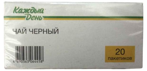 Чай черный Каждый день в пакетиках, 20х2 г