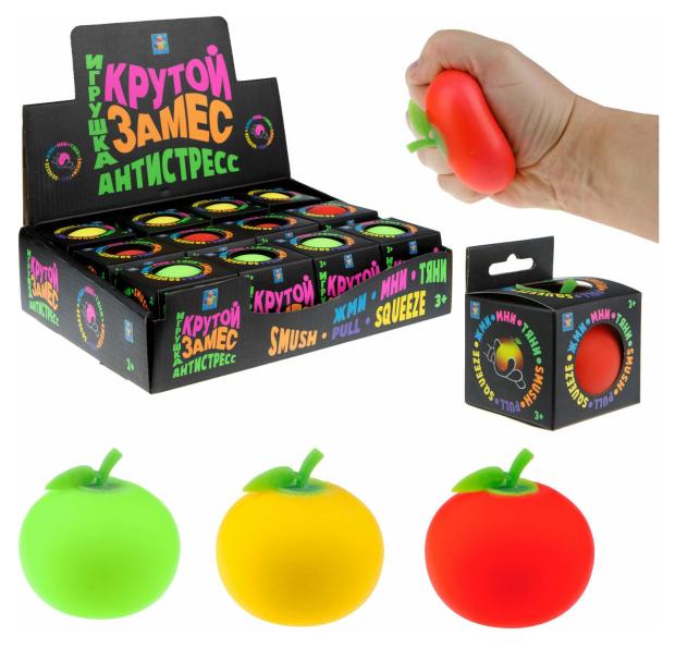 

Игрушка-антистресс 1TOY Крутой замес Яблоко