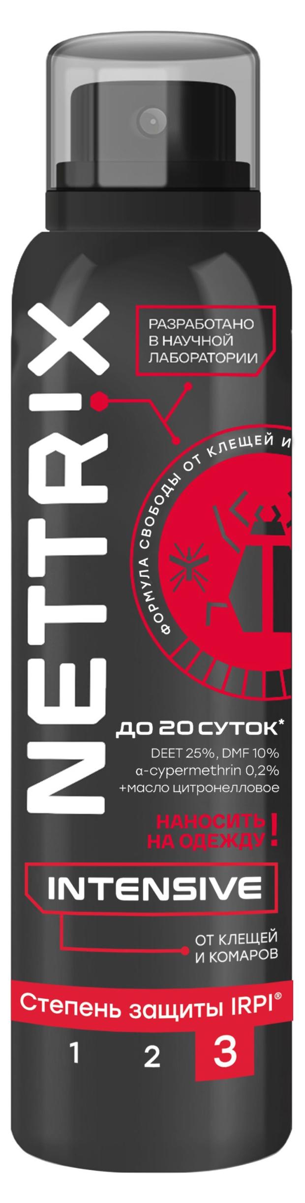 

Аэрозоль от комаров и клещей NETTRIX, 150 мл