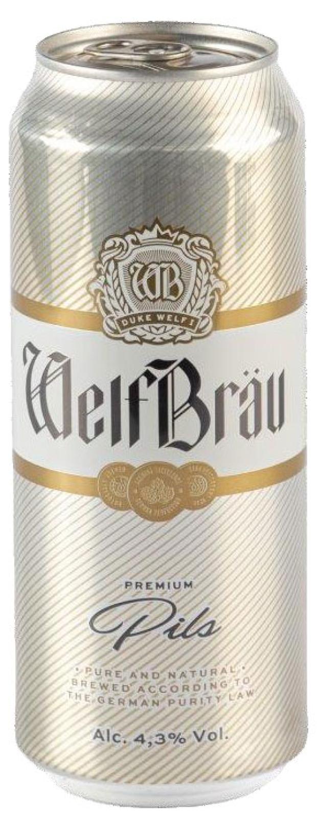 

Пиво WelfBrau Premium Pils 5%, 500 мл