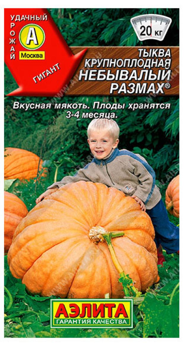 

Семена Аэлита Тыква крупноплодная Небывалый размах, 2 г