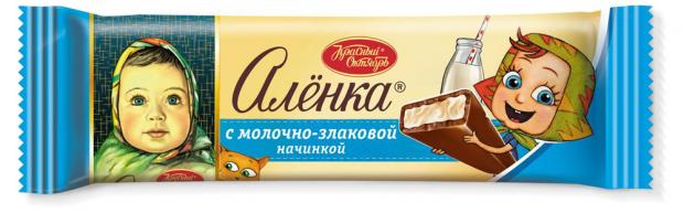 

Батончик шоколадный Алёнка с молочно-злаковой начинкой, 45 г