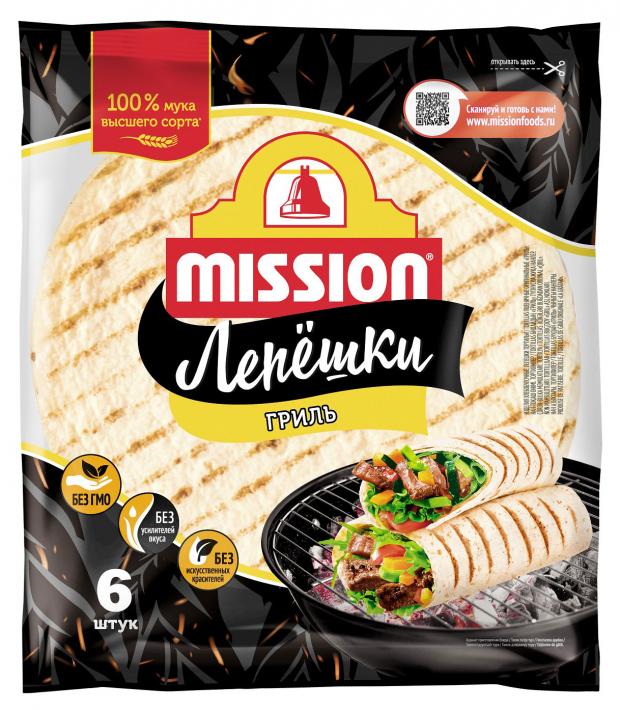 Лепешки пшеничные Mission гриль, 250 г