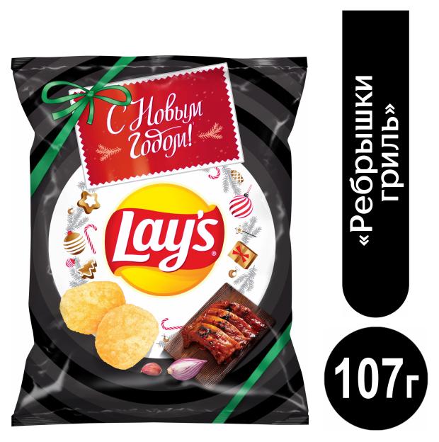 

Чипсы картофельные Lay's Ребра на гриле, 107 г