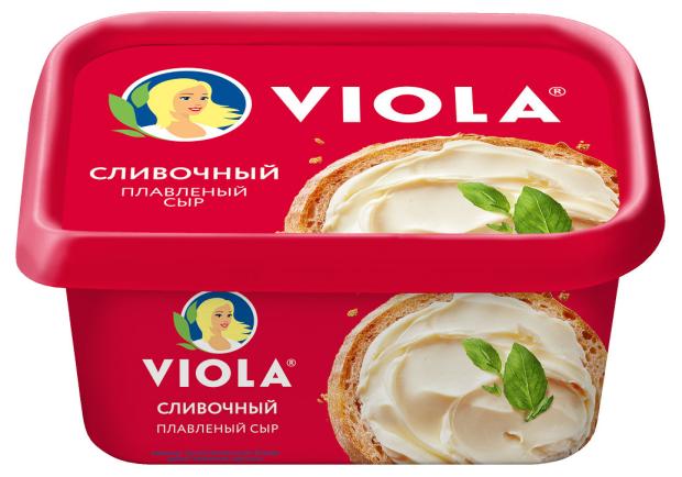 Сыр плавленый сливочный Viola БЗМЖ, 400 г сыр плавленый карат сливочный 45% бзмж 400 г