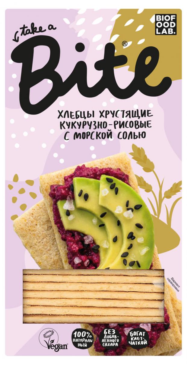 

Хлебцы кукурузно-рисовые Take a Bite с морской солью, 150 г