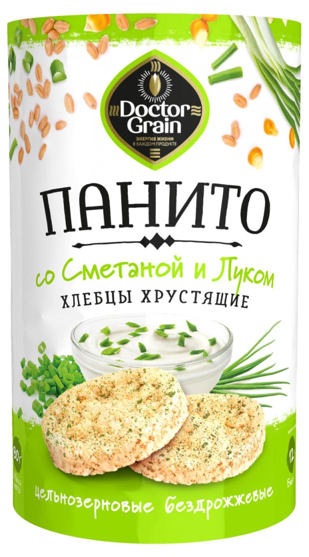 

Хлебцы хрустящие Doctor Grain Панито со сметаной и луком, 80 г