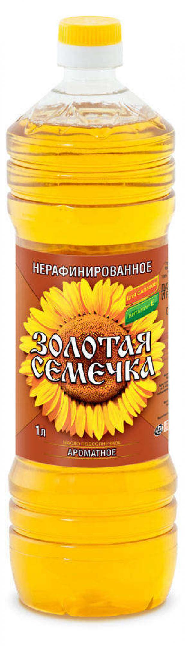 

Масло подсолнечное ЗОЛОТАЯ СЕМЕЧКА нерафинированное, 1 л