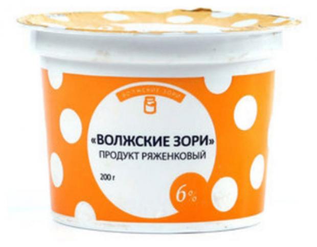 Кисломолочный продукт ряженковый Волжские зори со вкусом ванили 6% БЗМЖ, 200 мл