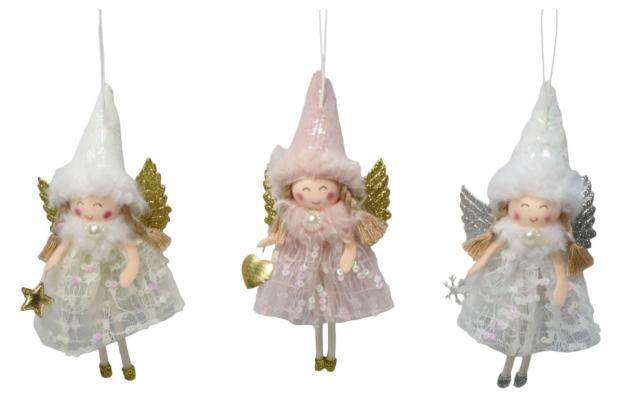 

Подвеска текстильная Ангел, 15 см