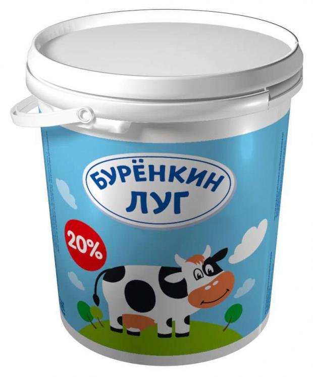 Продукт сметанный Бурёнкин луг 20% ЗМЖ, 700 мл