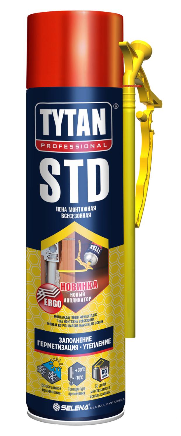 

Пена монтажная Tytan Professional STD ЭРГО, 500 мл