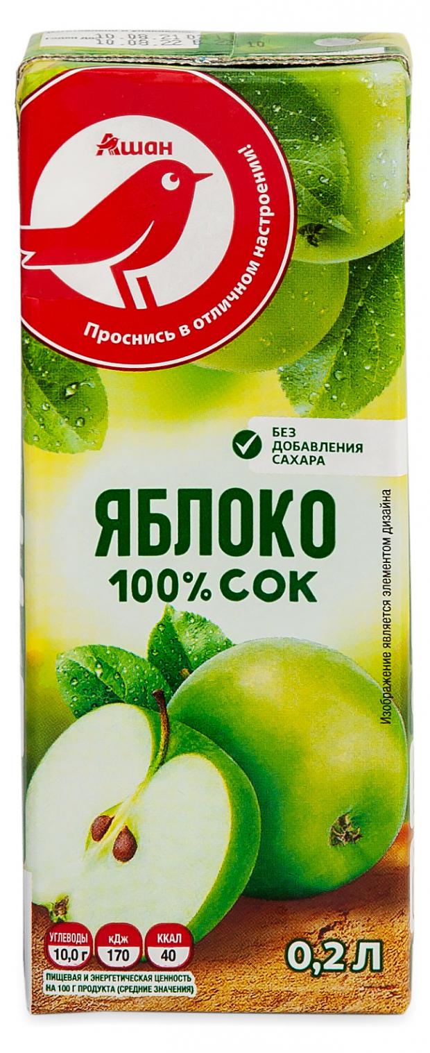 

Cок яблочный АШАН, 200 мл
