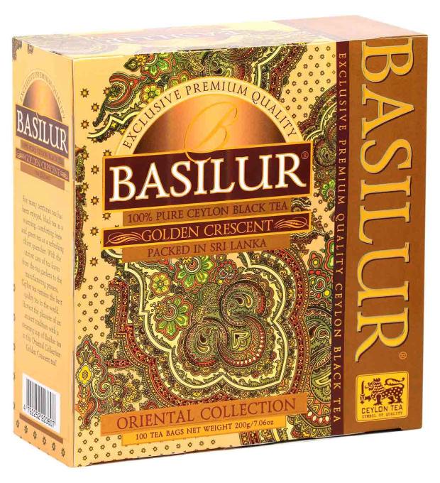 Чай черный Basilur Золотой месяц, 100x2 г