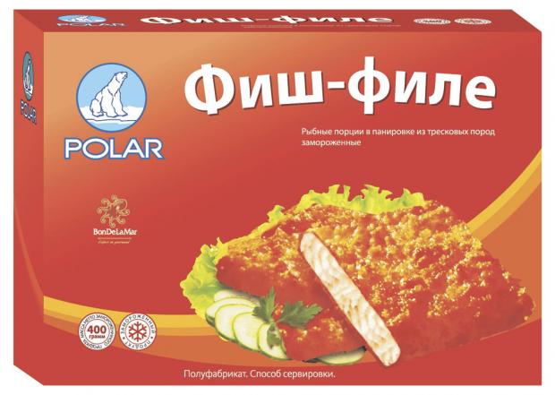

Филе рыбное BonDeLaMar Фиш-филе в панировке, 400 г