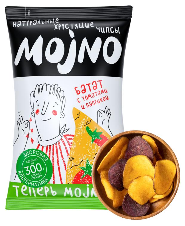

Чипсы картофельные Mojno Натуральные Батат с томатами и паприкой, 75 г