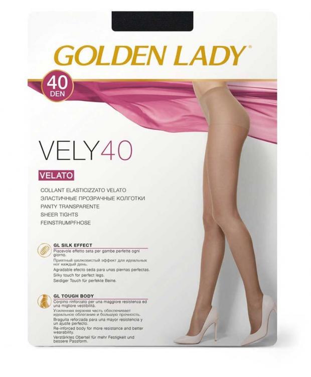 

Колготки Golden Lady Vely 40 nero, размер 2