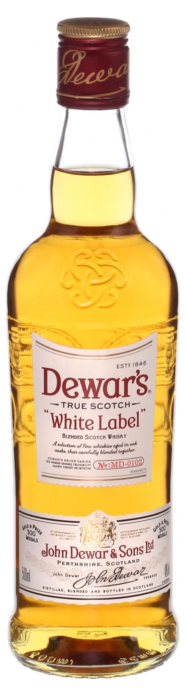 виски bells спайсд шотландия 1 л Виски Dewar's White Label Шотландия, 0,5 л